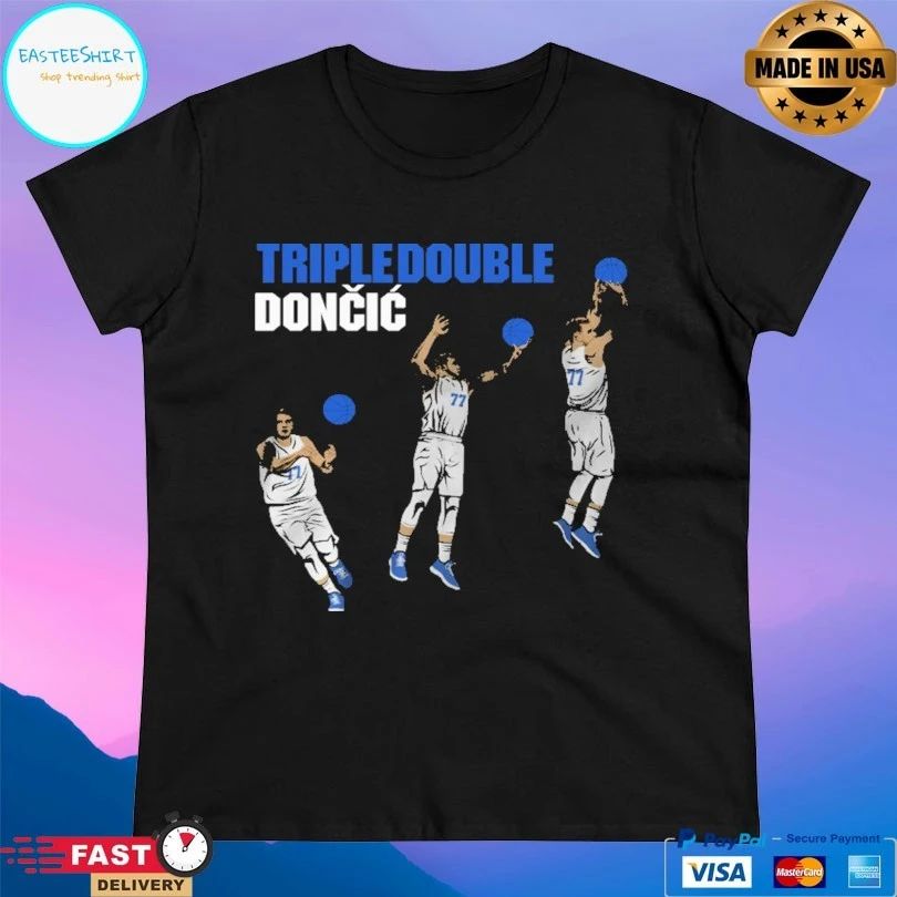 Triple Double Doncic Luka Dončić Los Angeles Lakers T-shirt