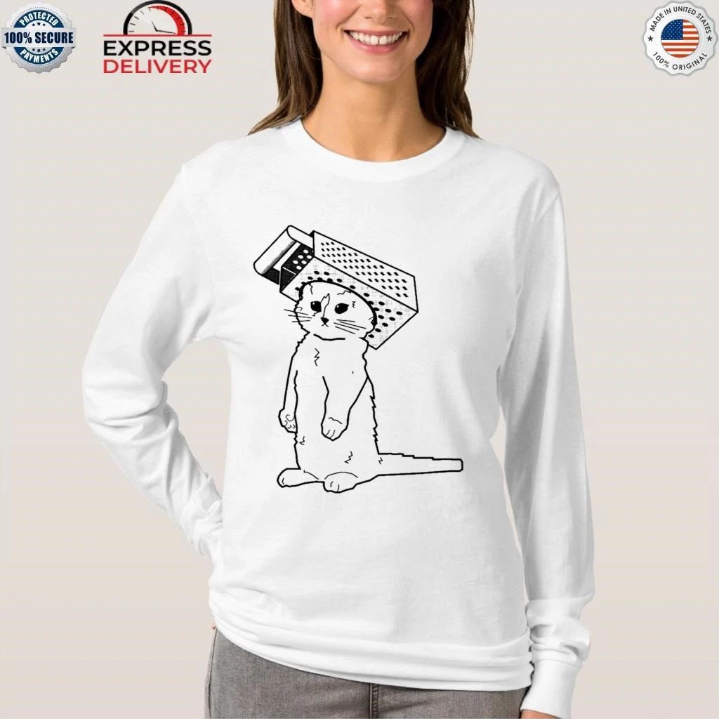 Cheese Grater Cat Shirt