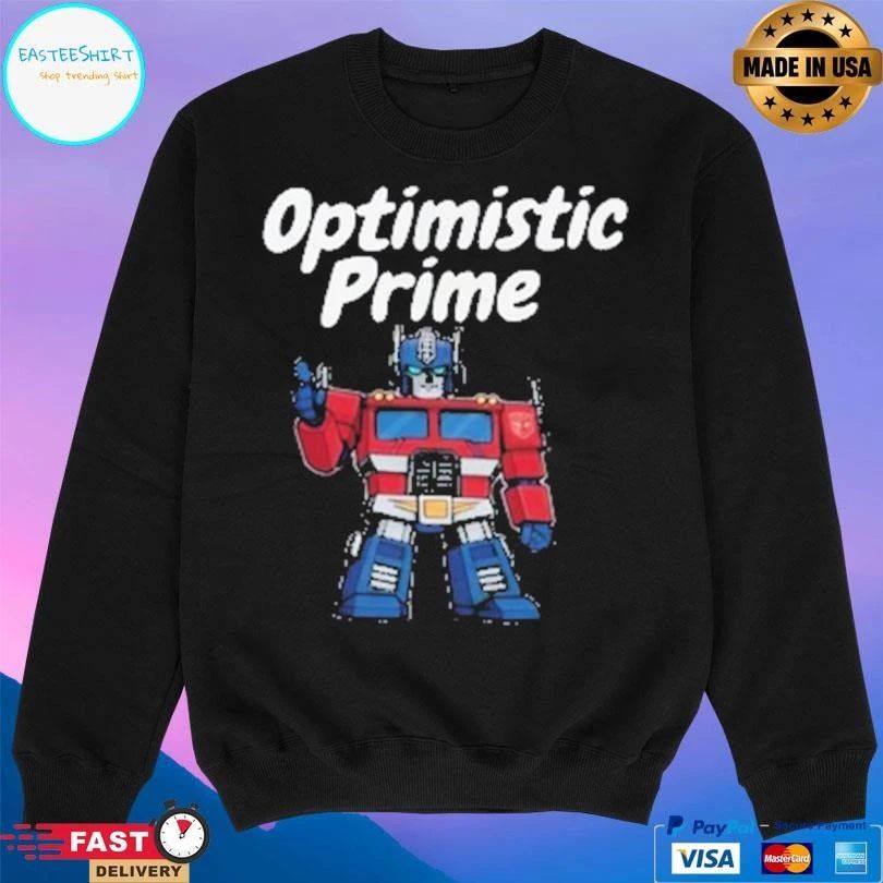 Elon Musk Optimistic Prime T-shirts