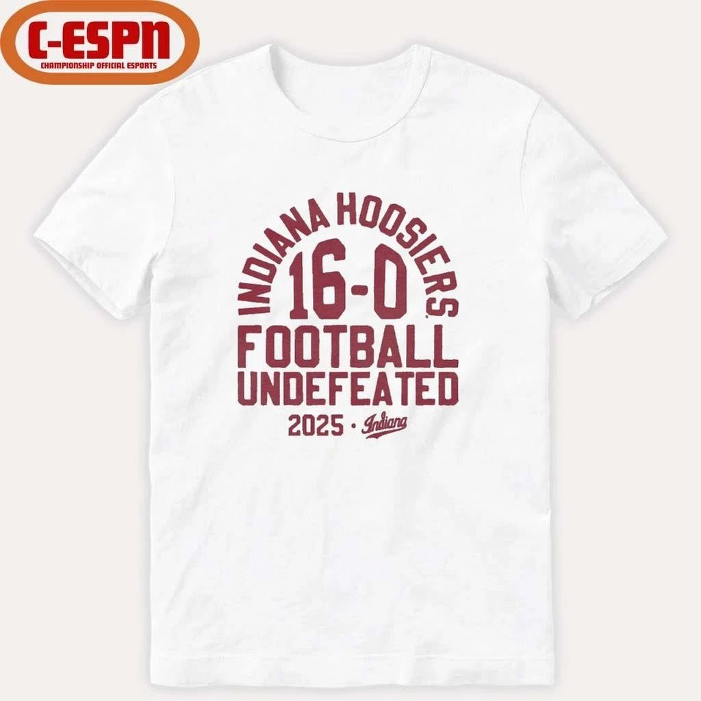 2025 Indiana Football Undefeated 16-0 Shirt