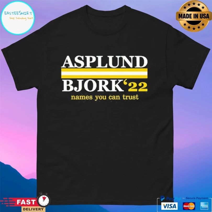 Asplund Bjork 22 Names You Can Trust T-shirts