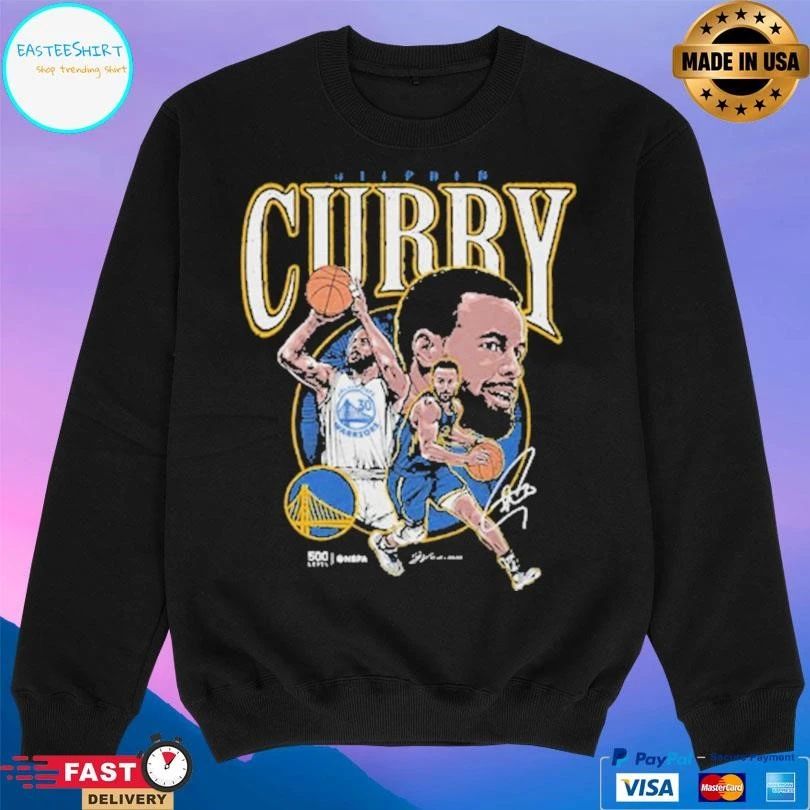Steph Curry Golden State Warriors Trio Basketball Signature T-shirts