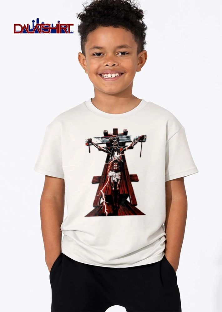 Horror Heavy Metal Crucified Zombie Star Lightning Wooden Cross shirt