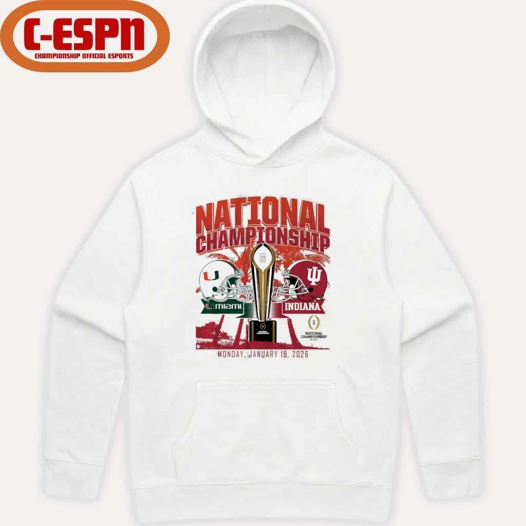 IU Vs Miami National Championship Miami, FL January 19, 2026 Shirt