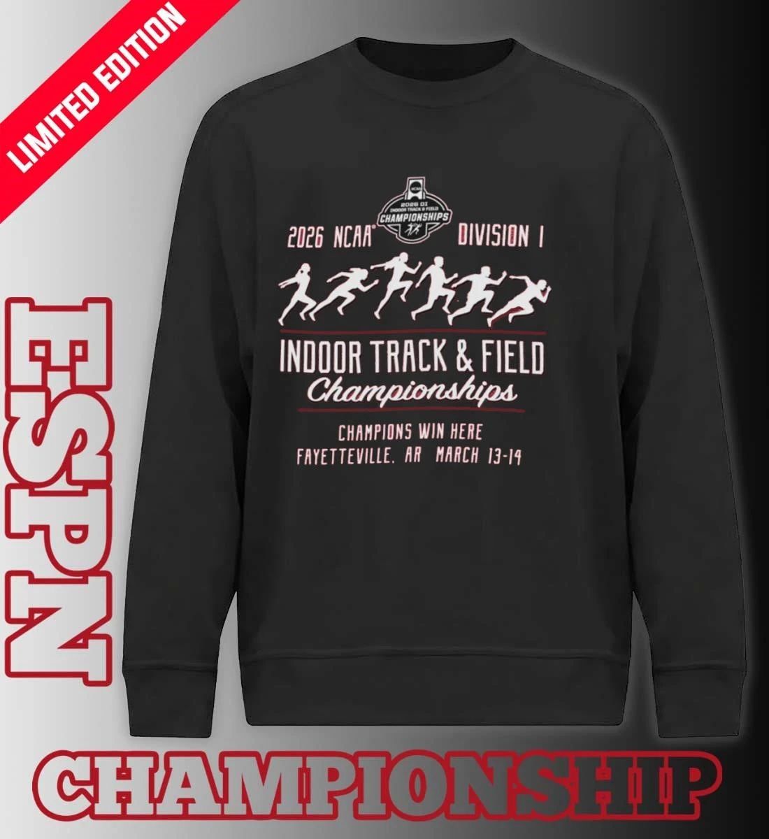 Champions Win Here 2026 NCAA DI Indoor Track & Field Championship Shirt