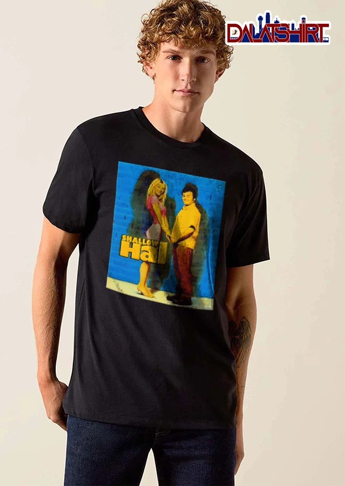 Shallow Hal Jack Black Gwyneth Paltrow Blue Brick Wall Poster shirt