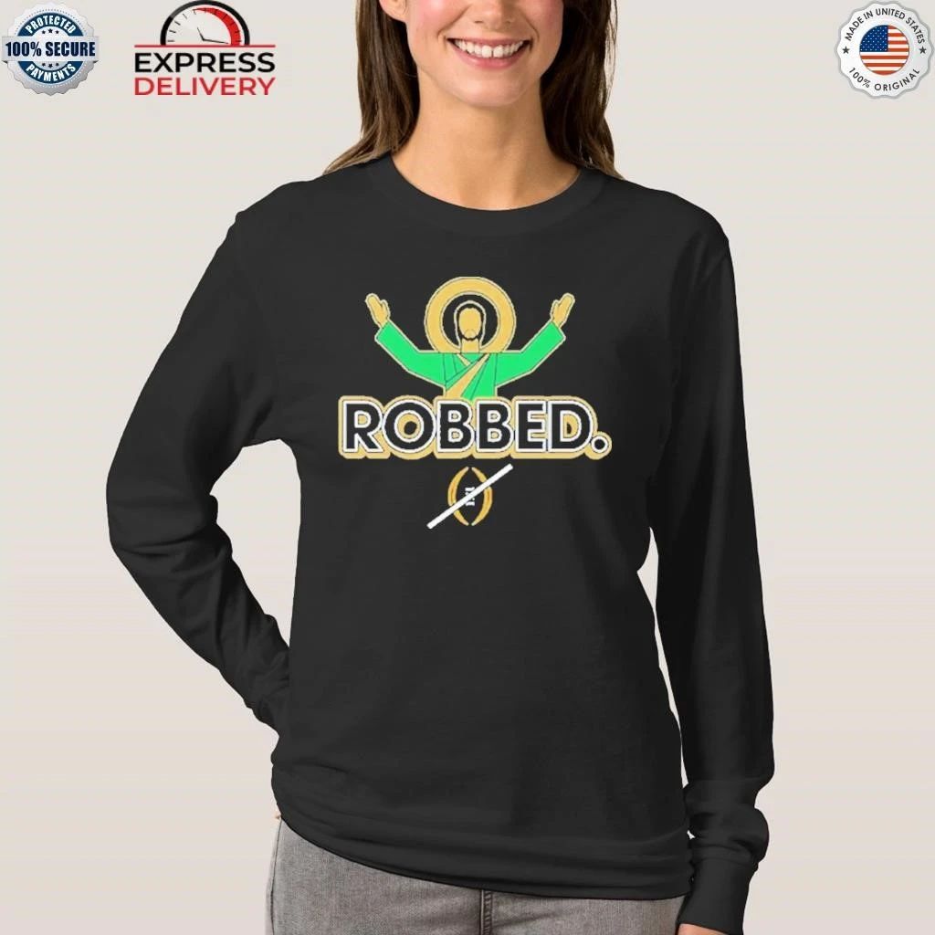 Notre Dame Fighting Irish Football 2025 Robbed College Football Playoff Shirt
