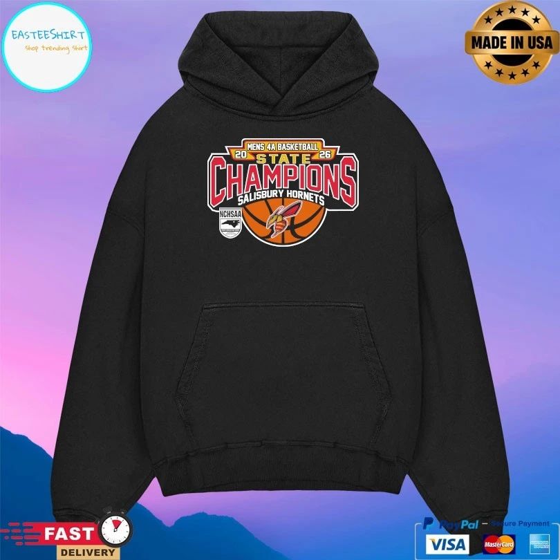 NCHSAA Men’s 4a Basketball State Champions Salisbury Hornets 2026 T-shirts