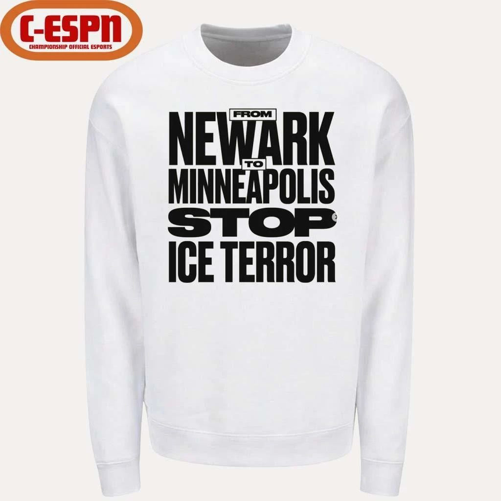 From Newark To Minneapolis Stop Ice Terror T-Shirt