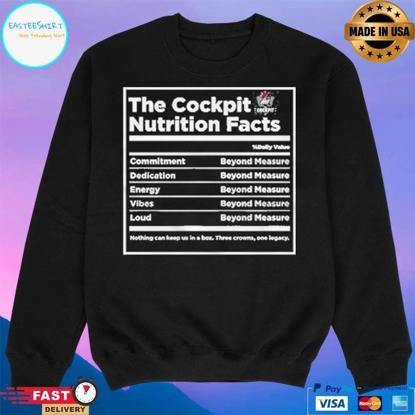 The Cockpit Nutrition Fact T-shirts
