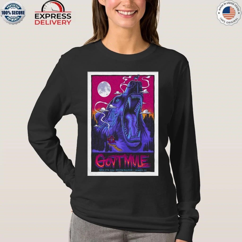 Gov’t Mule 3 27 2026 Denver CO Event Shirt