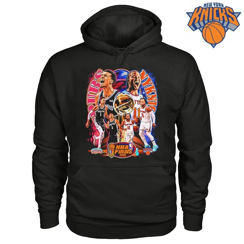 NBA Finals 2026 Game 1 San Antonio Spurs vs New York Knicks Jalen Brunson Victor Wembanyama Bootleg Vintage Graphic Shirt