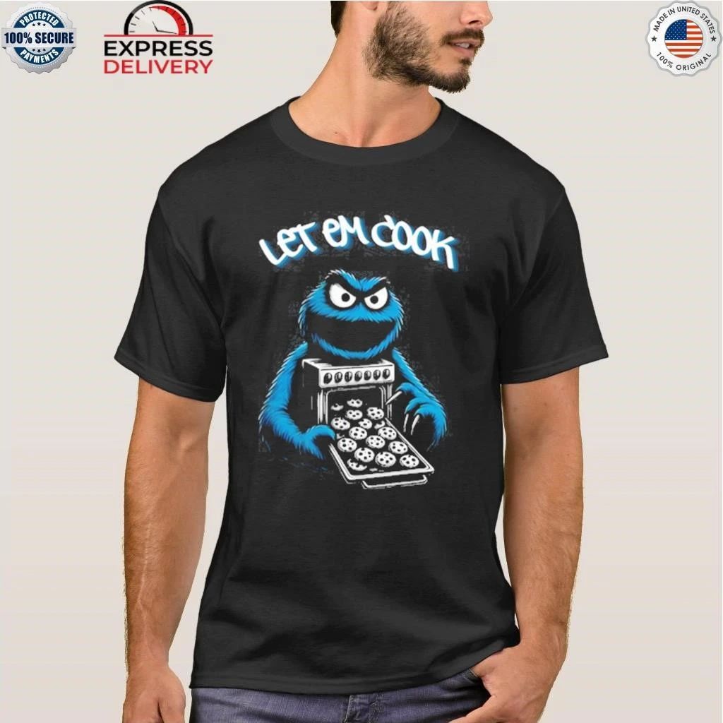 Myron Gaines Wearing Let Em Cook Shirt