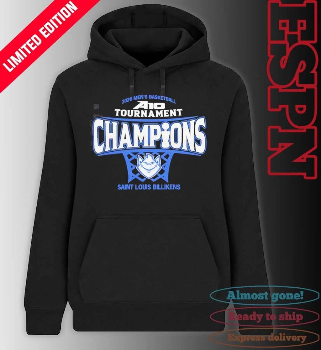 Saint Louis Billikens Mens Basketball 2026 Atlantic 10 Conference Tournament Champions shirt