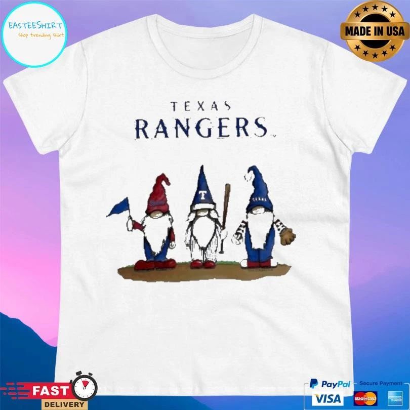 Nationals Gnomes With Texas Rangers Basketball T-shirts