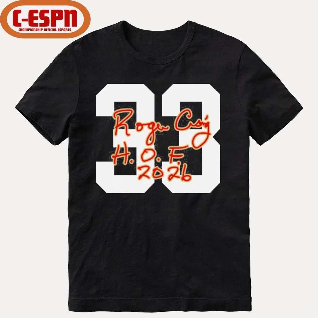 33 Roger Craig 49ers Class of 2026 Elected Signature T-Shirt