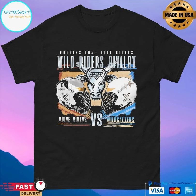 Professional Bull Riders Wild Riders Rivalry Ridge Riders Vs Wildcatters T-shirts