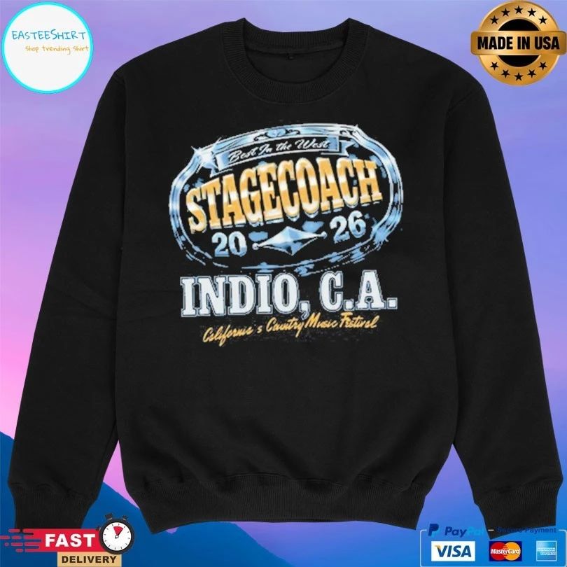 Best In The West Stagecoach Buckle Up 2026 Indio Ca California’s Country Music Festival T-shirt