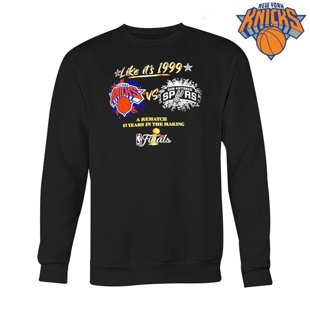 New York Knicks Vs San Antonio Spurs Basketball Starter Womens 2026 Nba Finals Matchup 1999 Shirt