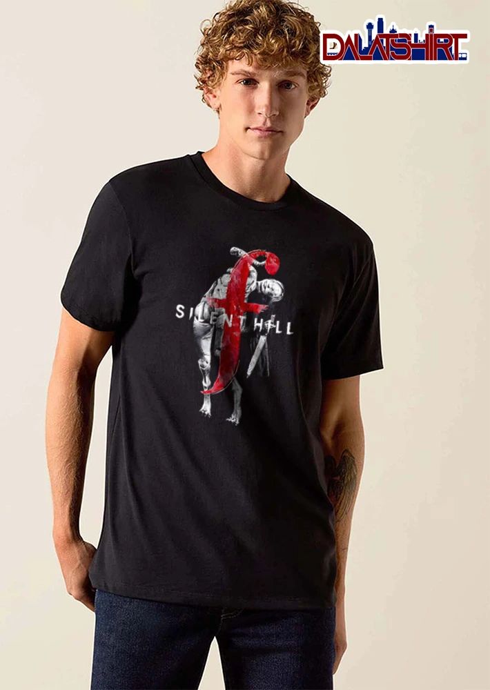 Silent Hill F Contorted Creepy Monster Holding Knife Distressed shirt