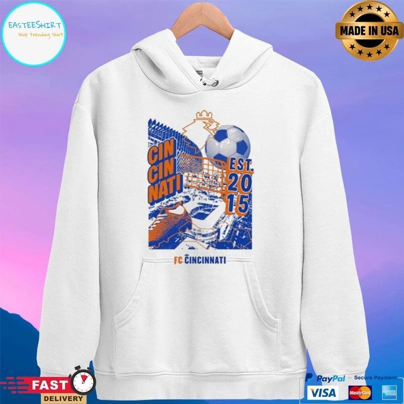 Cincinnati Grunge Collage Est 2015 Fc Cincinnati T-shirts