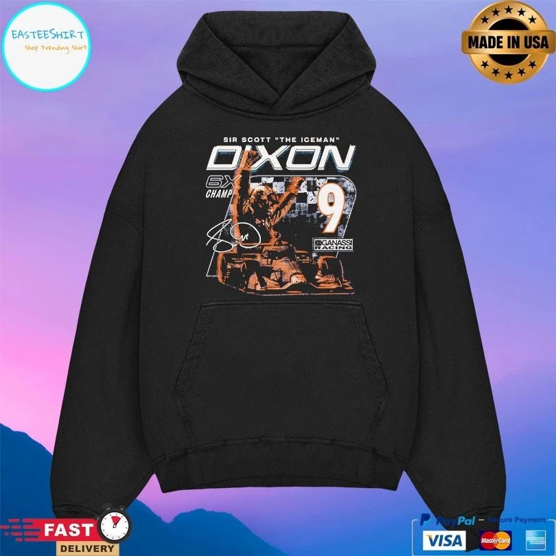 CGR Scott Dixon Six-Time Sir Scott The Iceman Dixon 6x Champions T-shirt