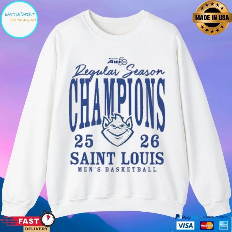 Saint Louis Men’s Basketball Atlantic 10 Regular Season Champions 25-26 T-shirts