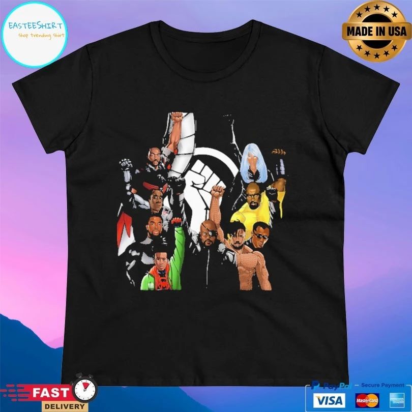 Raised Fist Black Power Superheroes Nick Fury Poster T-shirt
