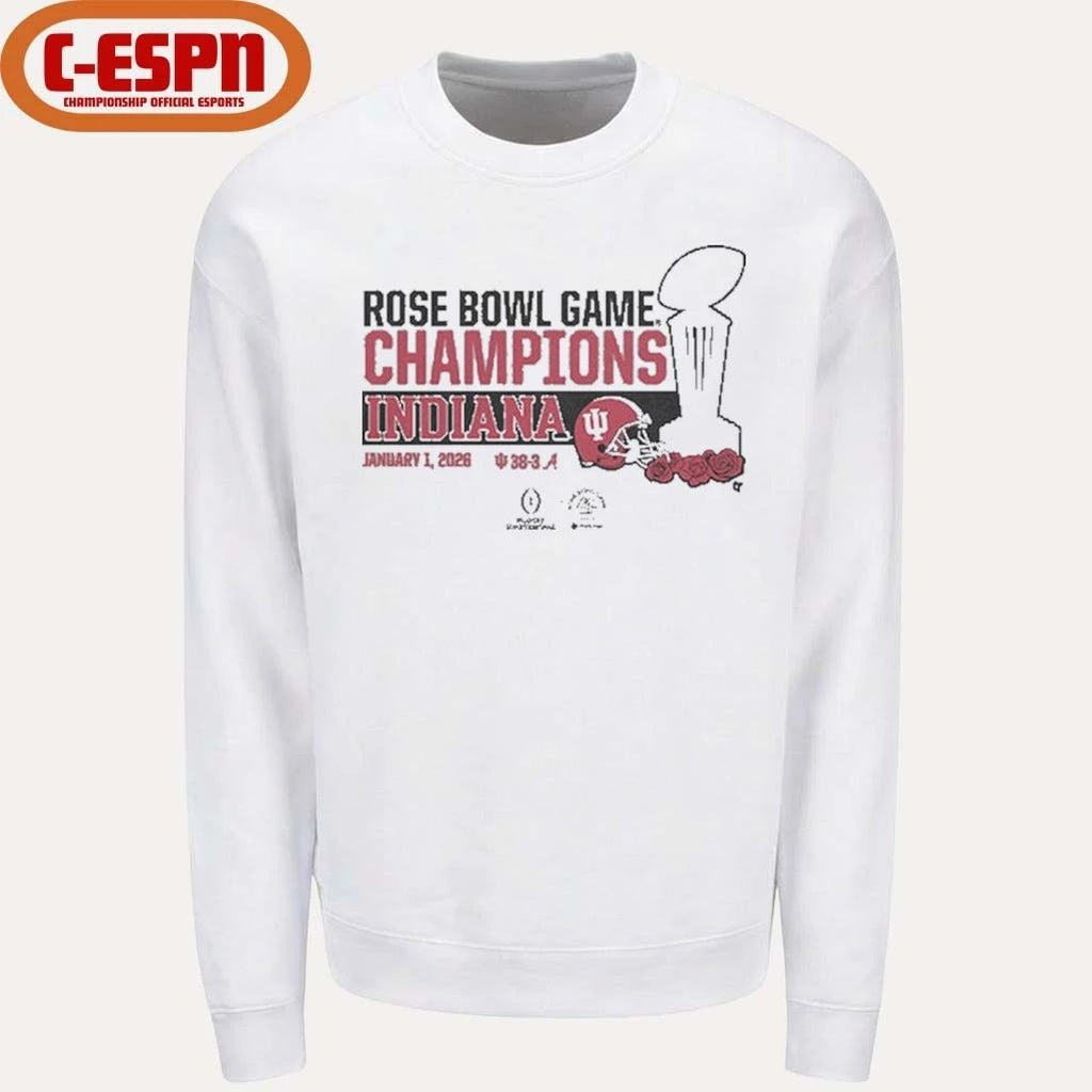 Indiana Football CFP Rose Bowl Champions Trophy Shirt
