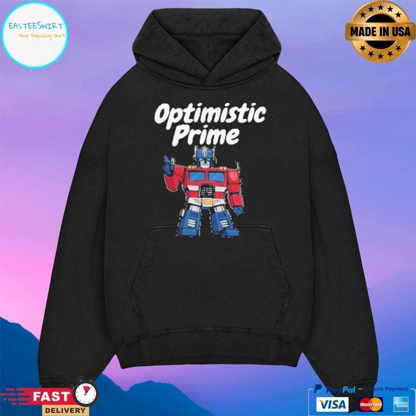 Elon Musk Optimistic Prime T-shirts