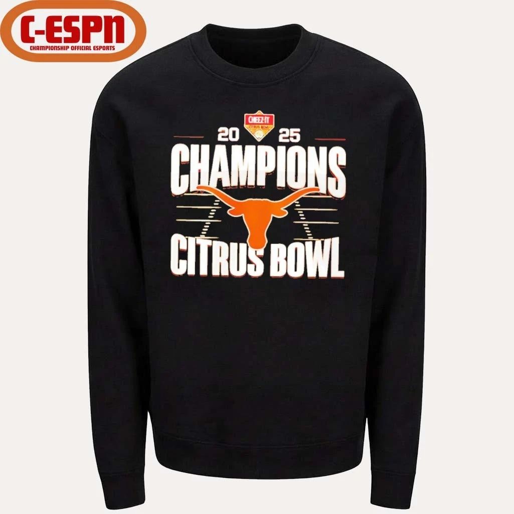 Texas Longhorns Citrus Bowl Champions 2025 logo shirt