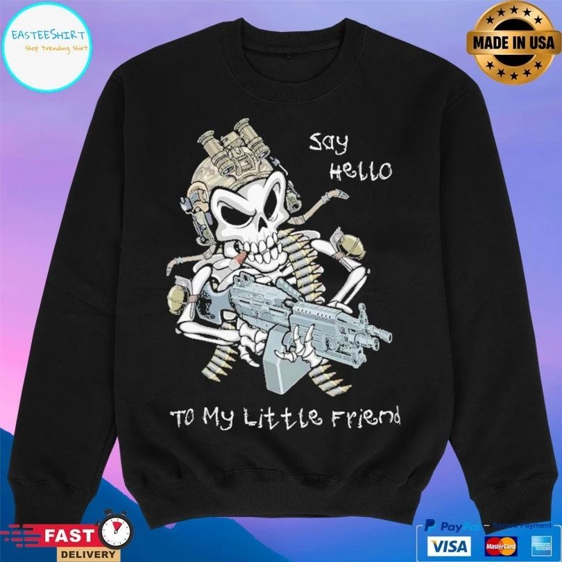 Say Hello To My Little Friend Skeleton T-shirt