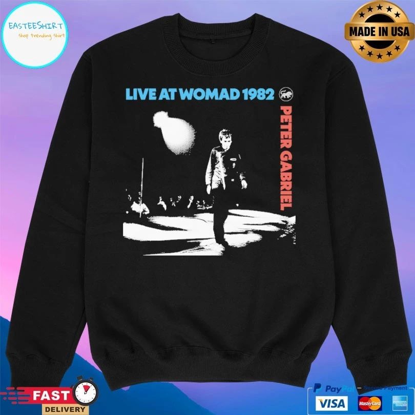 Live At Womad 1982 Peter Gabriel T-shirts