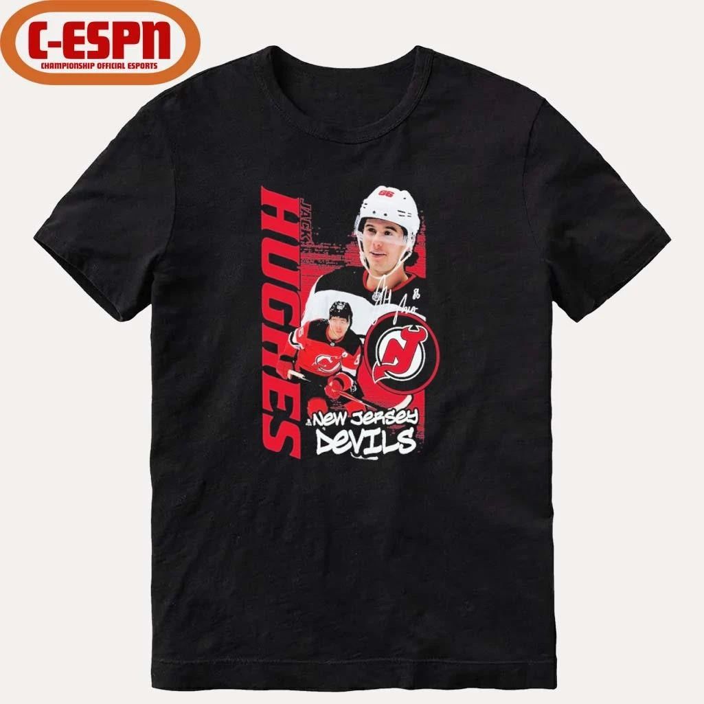 Jack Hughes New Jersey Devils Vintage Playmaker T-Shirt