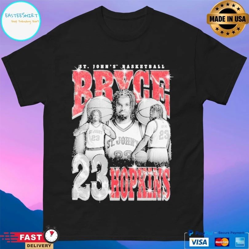 St John’s Basketball Bryce Hopkins 23 Retro 90s T-shirts