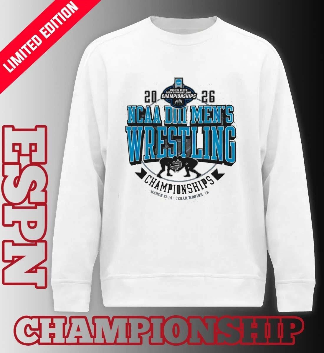 NCAA DIII Wrestling Championships 2026 Official T-Shirt