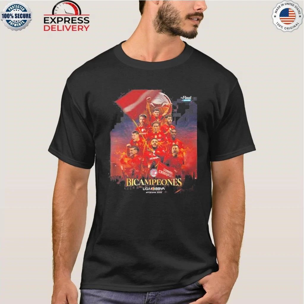 Congrats Toluca FC Named To Bicampeones Apertura 2025 The Liga MX Shirt