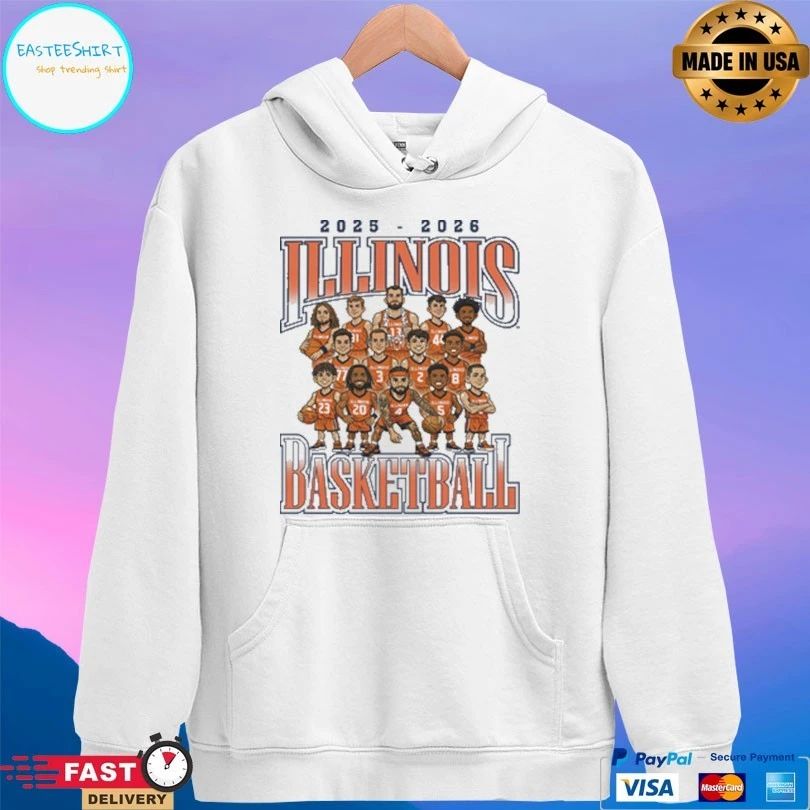 Illinois Fighting Illini Men’s Basketball Team 2025-2026 T-shirts