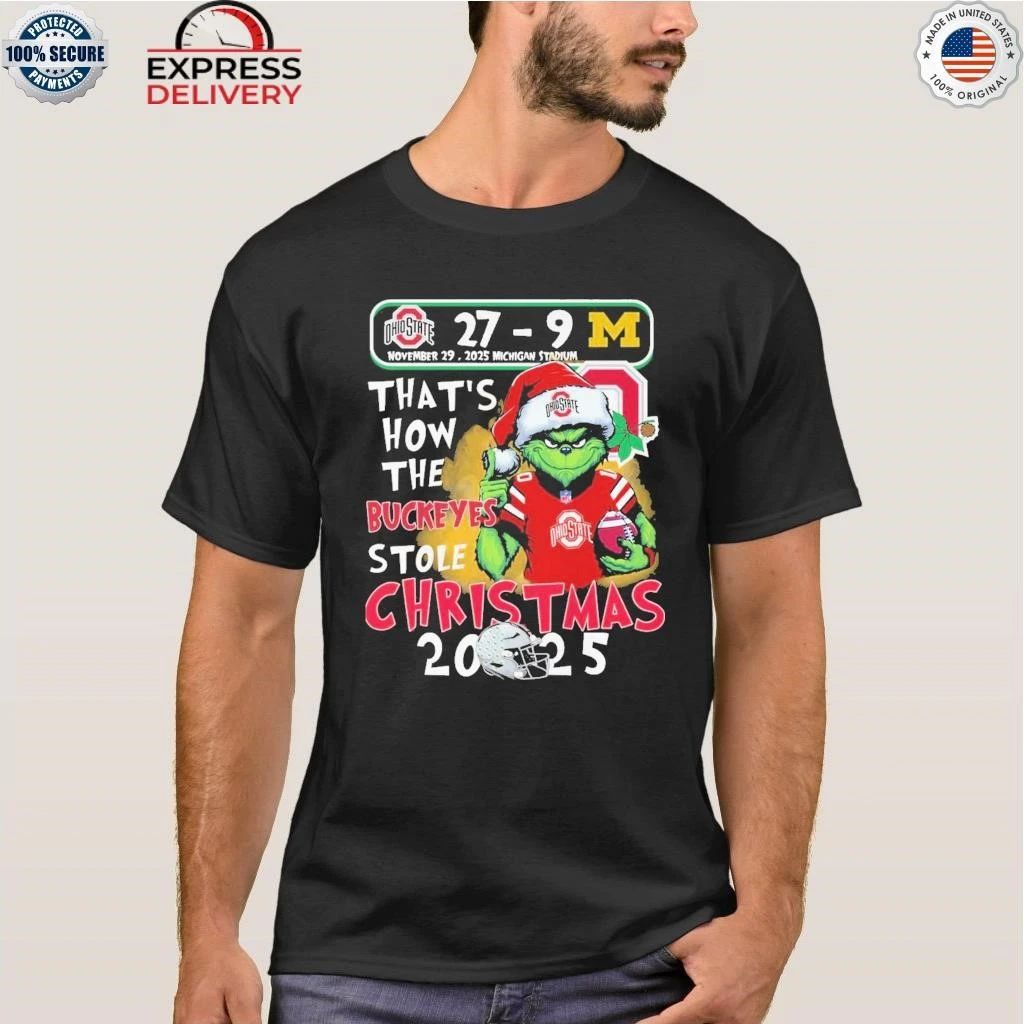 Grinch That’s How The Buckeyes Stole Christmas 2025 Shirt