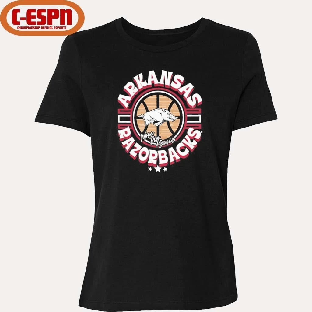Arkansas Razorbacks Basketball Court Ball Shirt