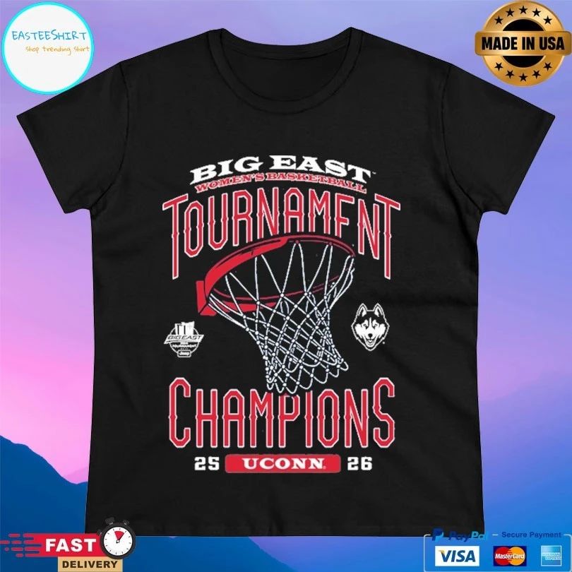 UConn Big East Women’s Basketball Tournament Champions 25-26 T-shirts