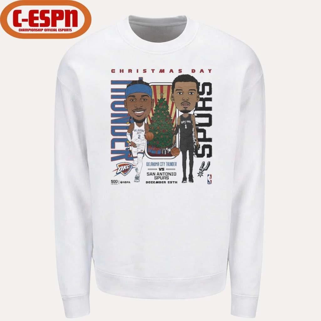 Shai Gilgeous-Alexander Vs Victor Wembanyama 2025 NBA Christmas Day Match Up Shirt