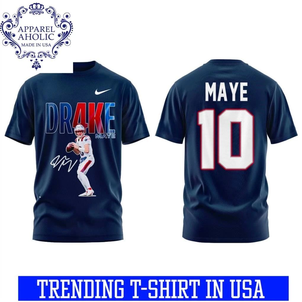 Drake Maye #10 Patriots Graphic Fan Shirt
