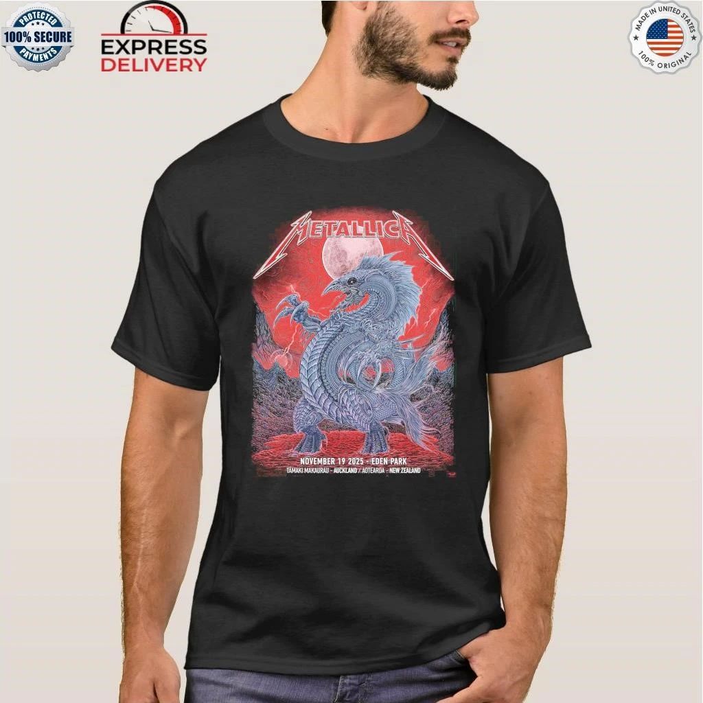 Metallica M72 Auckland New Zealand At Eden Park On November 19 2025 Shirt