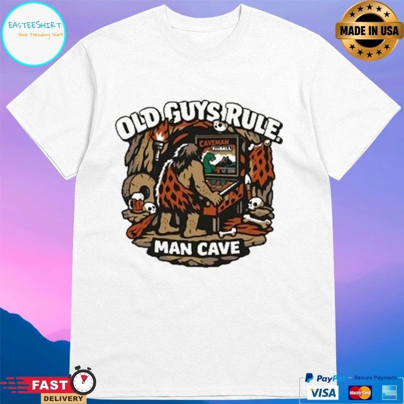 Man Cave Chocolate Old Guys Rule Shed T-shirts