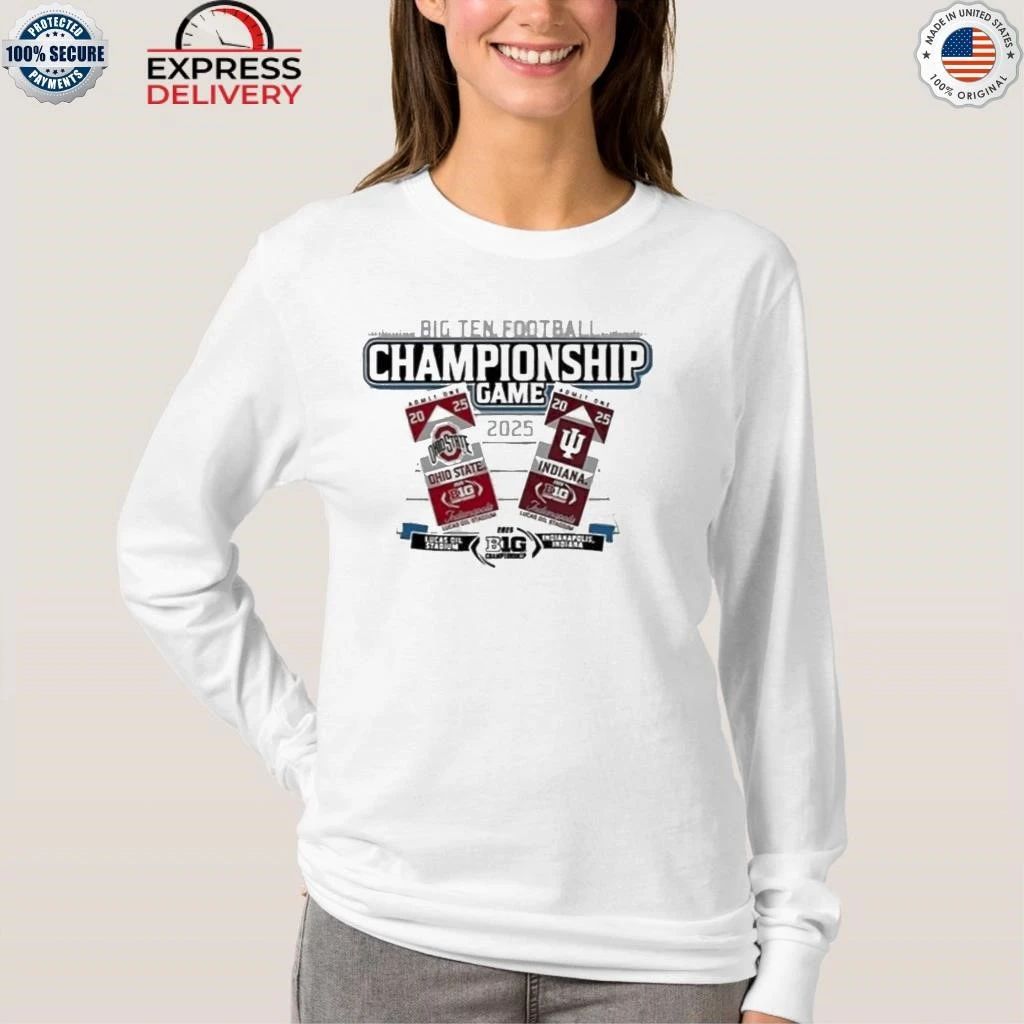 Hoosiers vs Ohio State Big Ten 2025 Football Championship Helmet Tickets Shirt