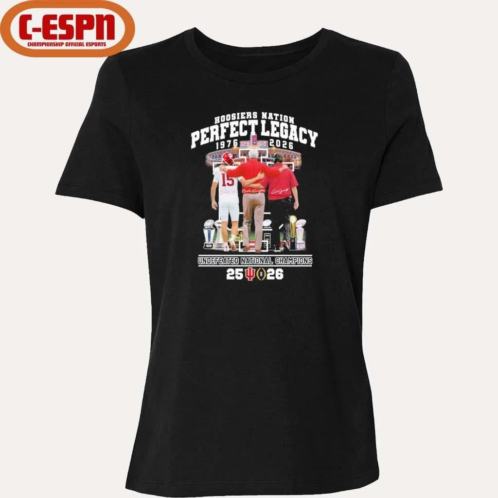 IU Football Hoosiers National Perfect Legacy 1976-2026 National Champions Shirt