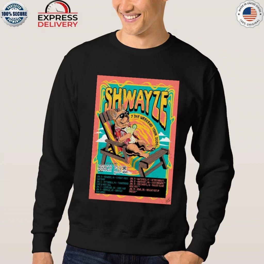 Shwayze 7 Day Weekend Tour 2026 Shirt
