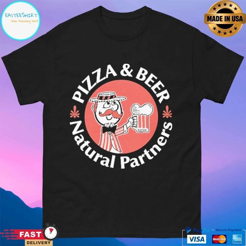 Pizza And Beer Natural Partners T-shirts