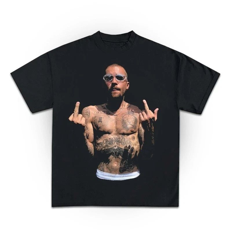 Justin Bieber SWAG T-Shirt Album Launch Exclusive, Middle Finger Fan Tee